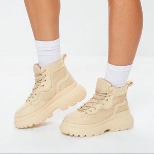 Missguided Double Sole Hiker Boots